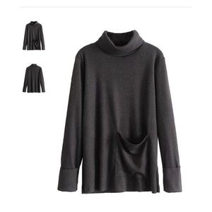 NWT “Goodnight Macaroon” Black pocket sweater